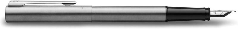 وترمان Waterman Allure Chrome CT Fountain Pen with 6 Blue Ink Cartridges - Image 4